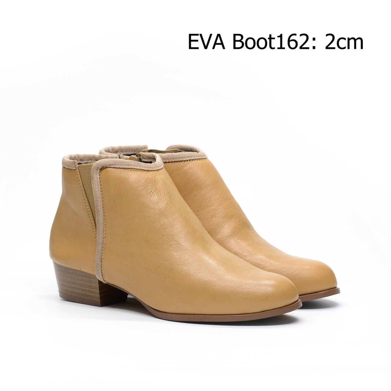 Giày boot nữ đế thấp, cổ ngắn thời trang, thiết kế đơn giản, cá tính